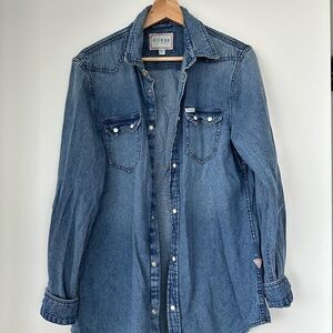 GUESS Denim Button-Up Shirt
